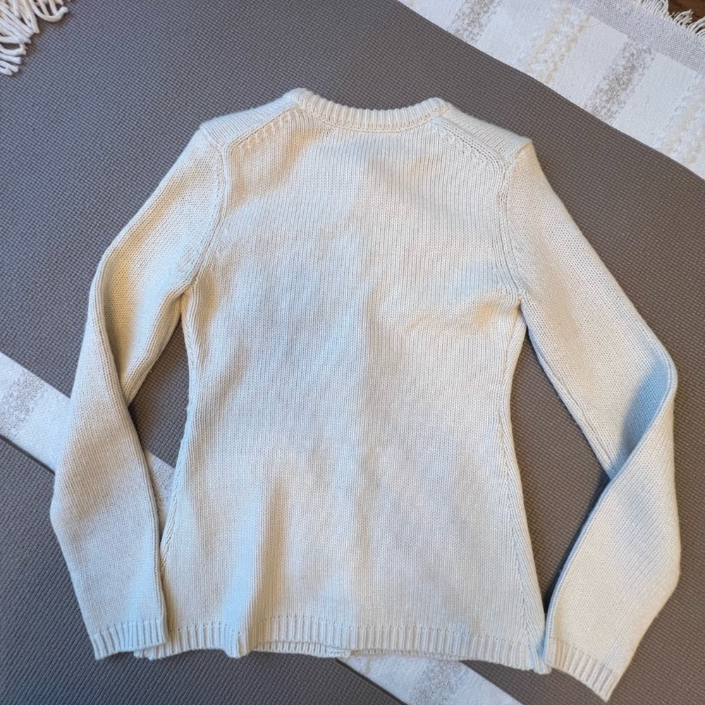 Zara Off-White Button-Up Cardigan - Picture 6 of 8